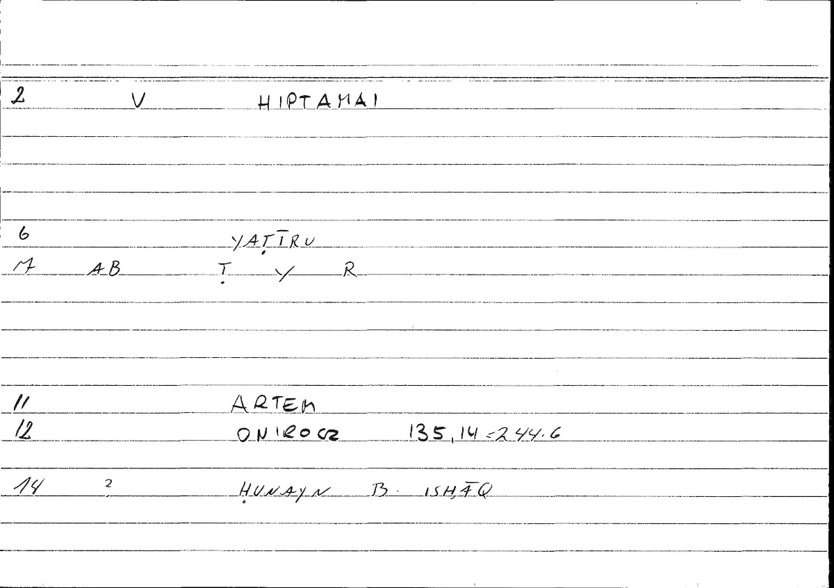 Filecard Artem.Onirocr.07424