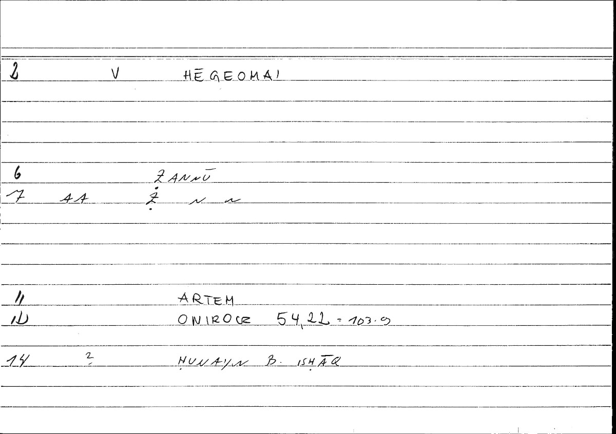 Filecard Artem.Onirocr.07483