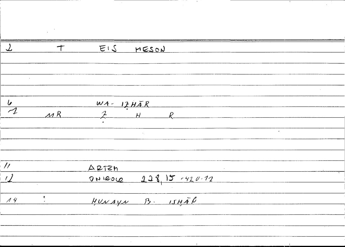Filecard Artem.Onirocr.07510