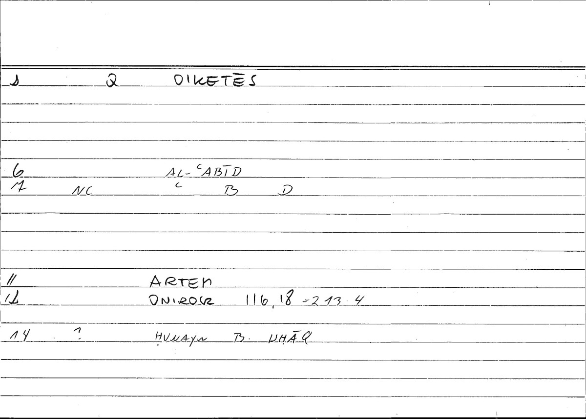 Filecard Artem.Onirocr.07604