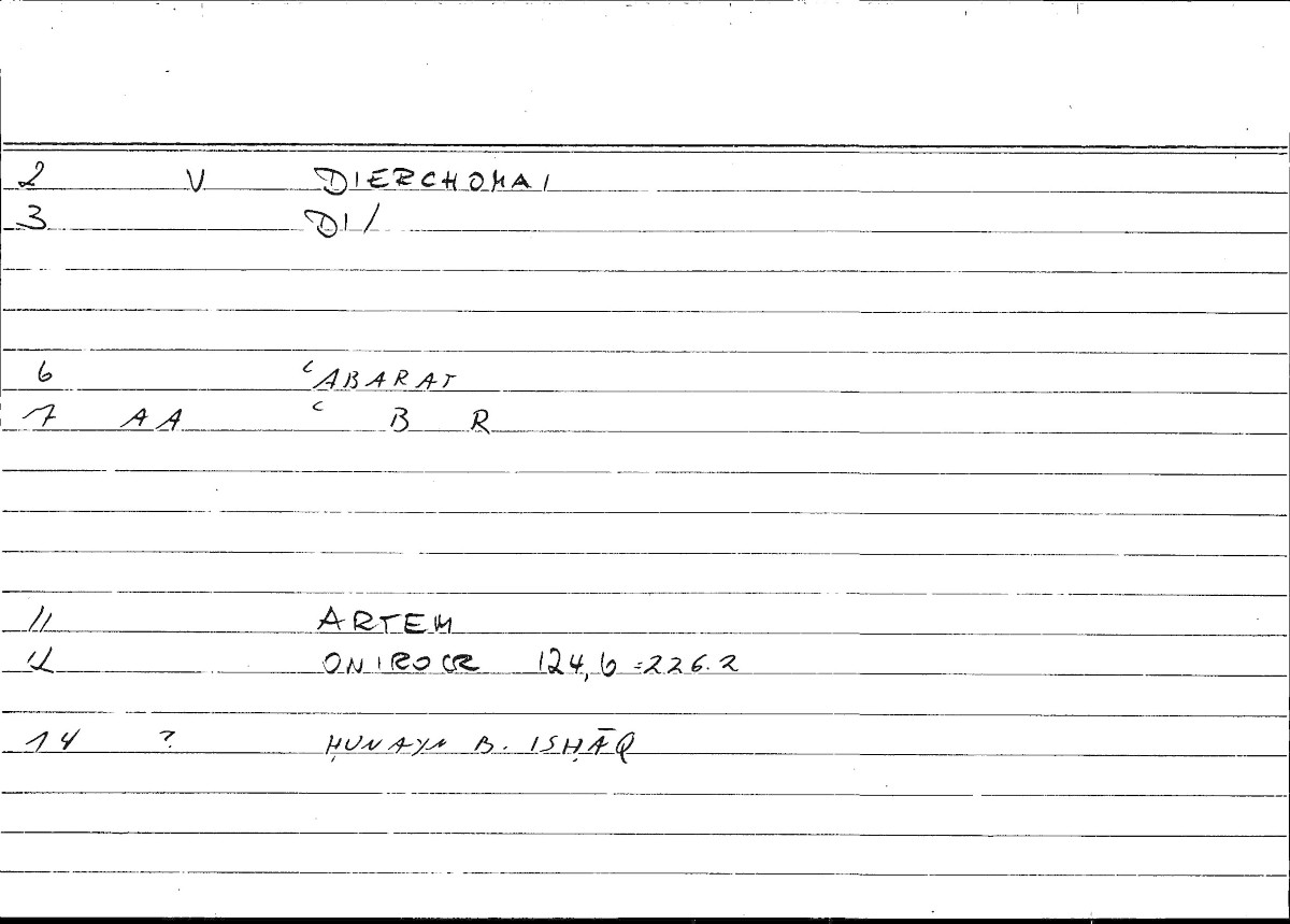 Filecard Artem.Onirocr.07606