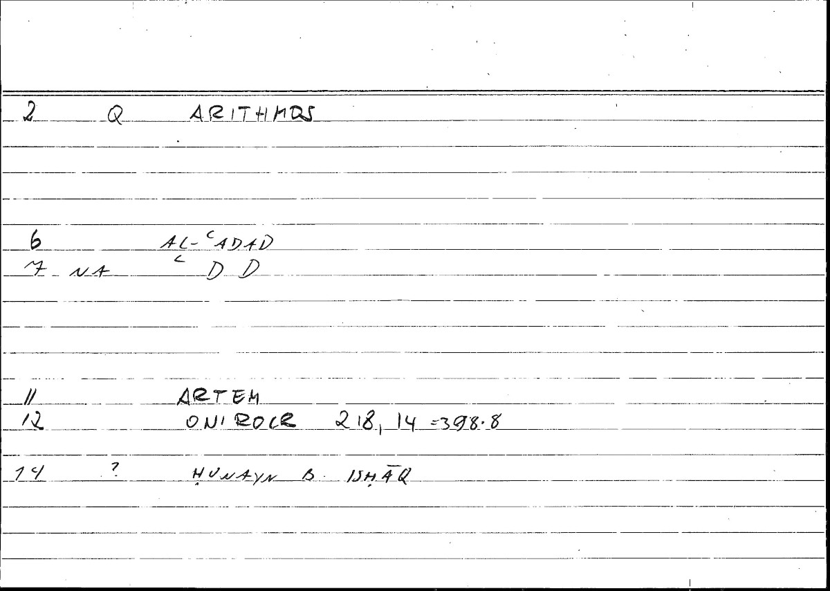 Filecard Artem.Onirocr.07664