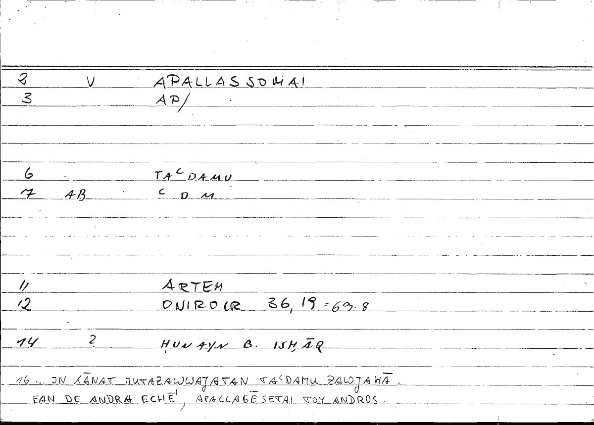 Filecard Artem.Onirocr.07689