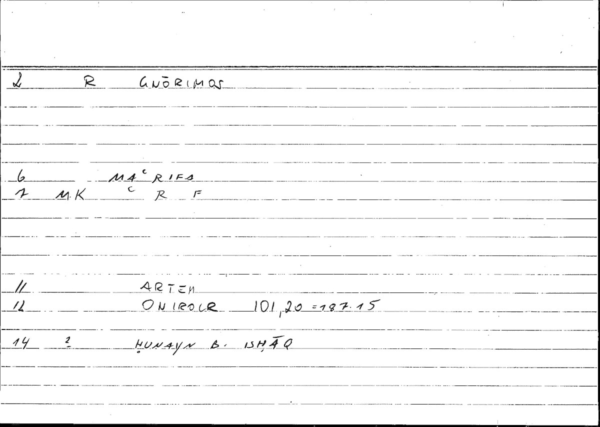 Filecard Artem.Onirocr.07820