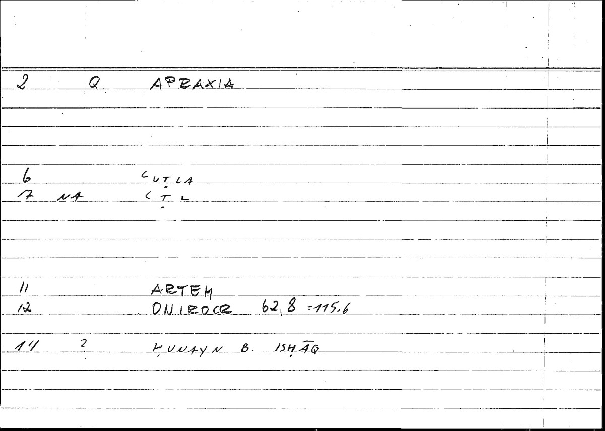 Filecard Artem.Onirocr.07994