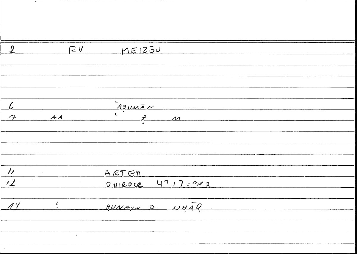 Filecard Artem.Onirocr.08040