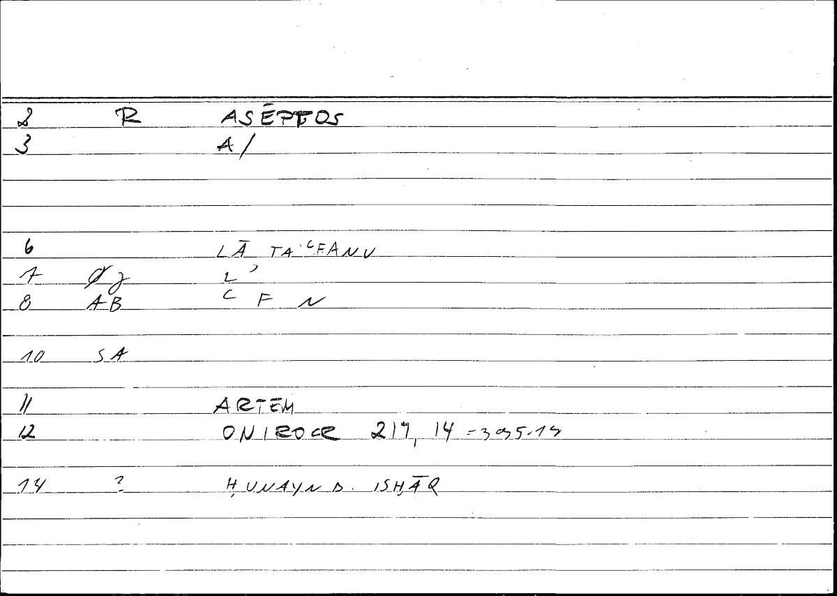 Filecard Artem.Onirocr.08054