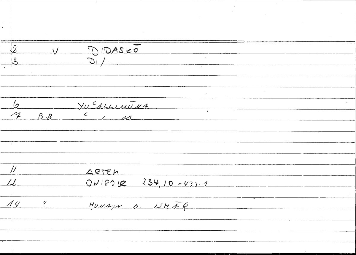 Filecard Artem.Onirocr.08144