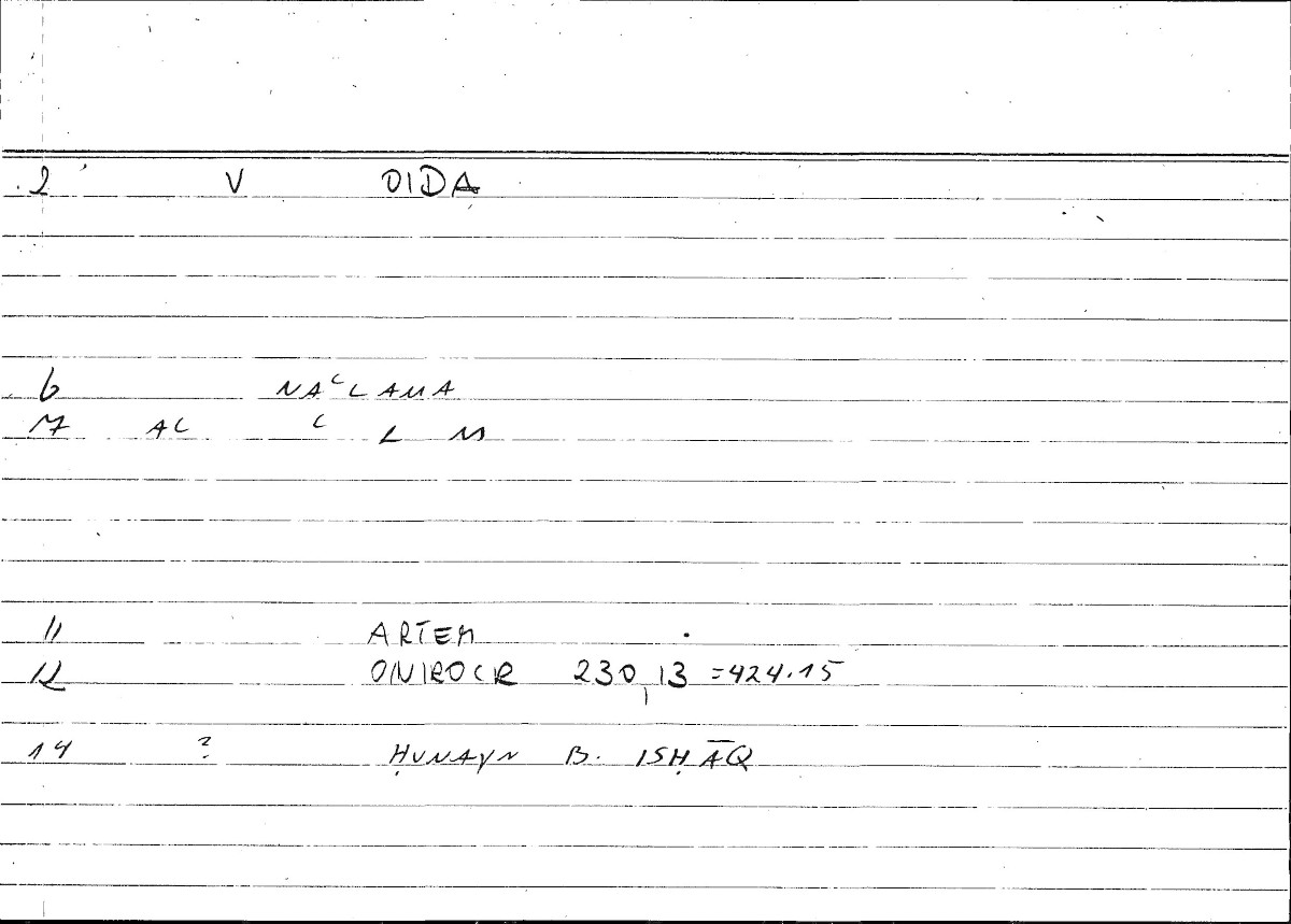 Filecard Artem.Onirocr.08153