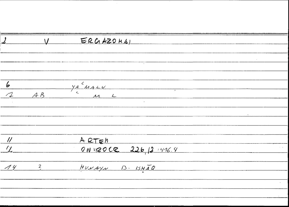 Filecard Artem.Onirocr.08340