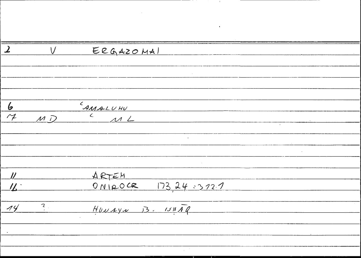 Filecard Artem.Onirocr.08349
