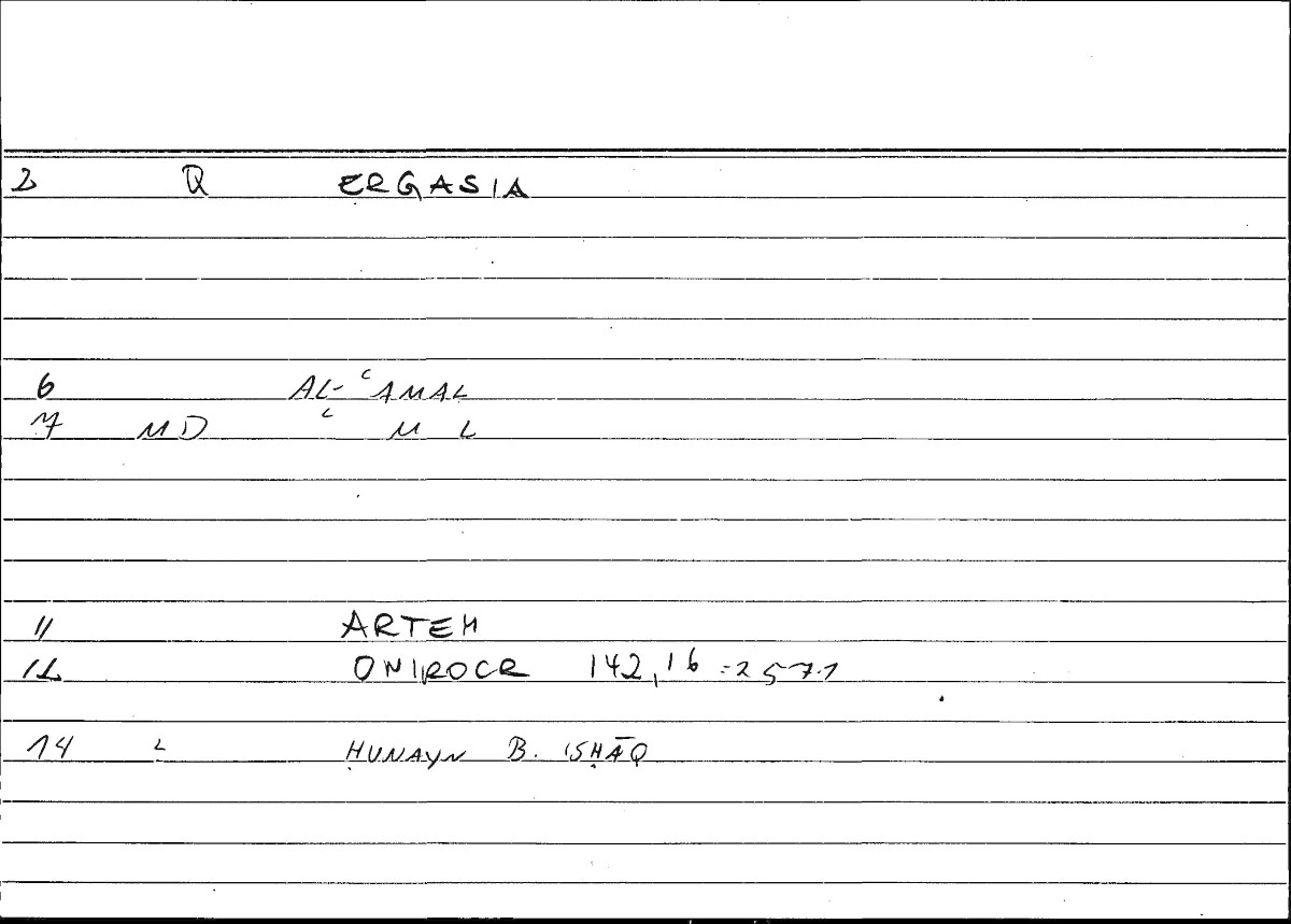 Filecard Artem.Onirocr.08357