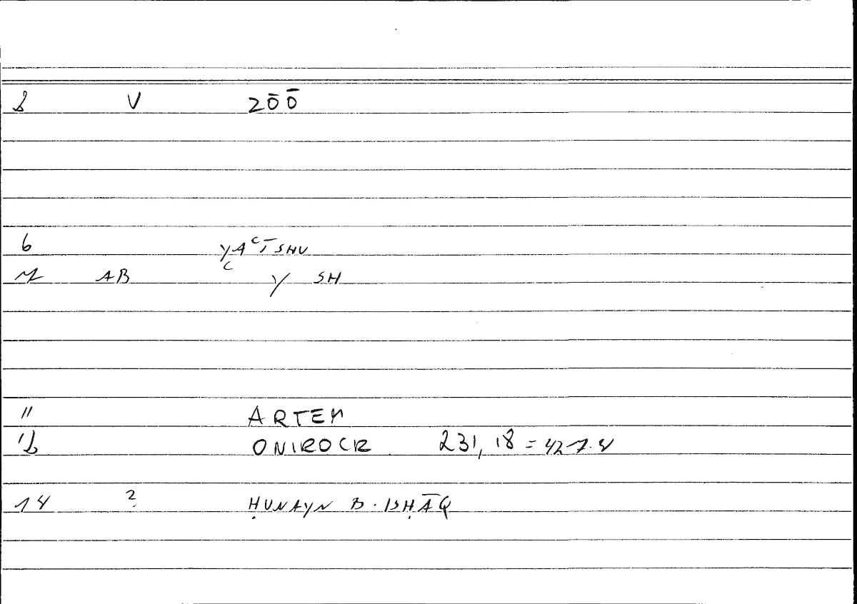 Filecard Artem.Onirocr.08603
