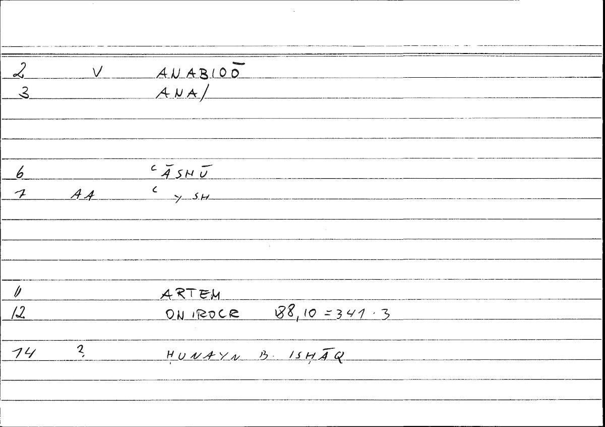 Filecard Artem.Onirocr.08609