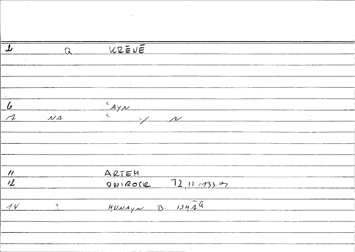 Filecard Artem.Onirocr.08651