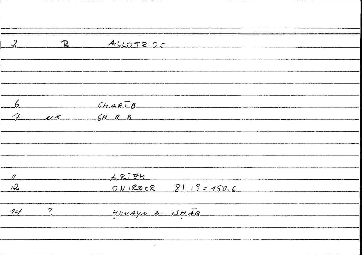 Filecard Artem.Onirocr.08704