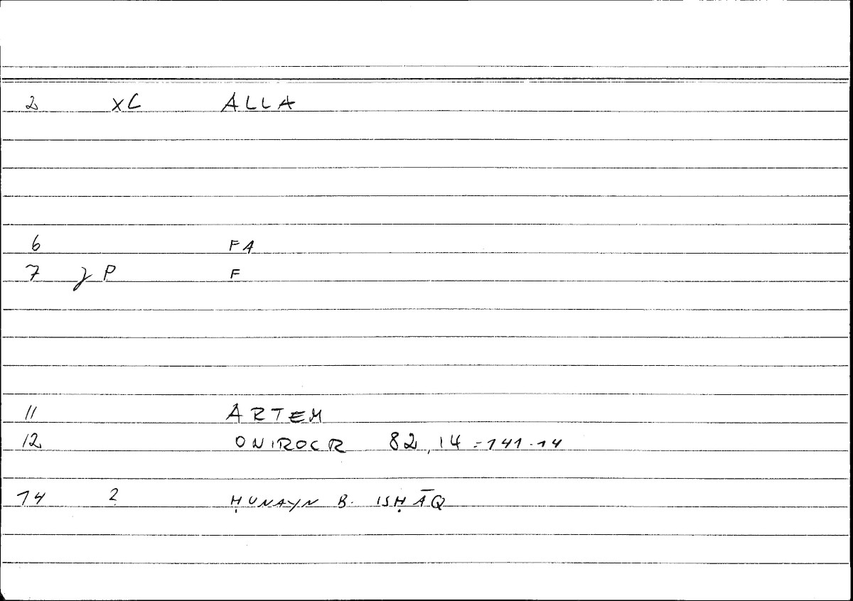 Filecard Artem.Onirocr.09036