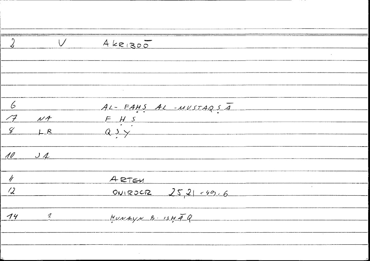 Filecard Artem.Onirocr.09066
