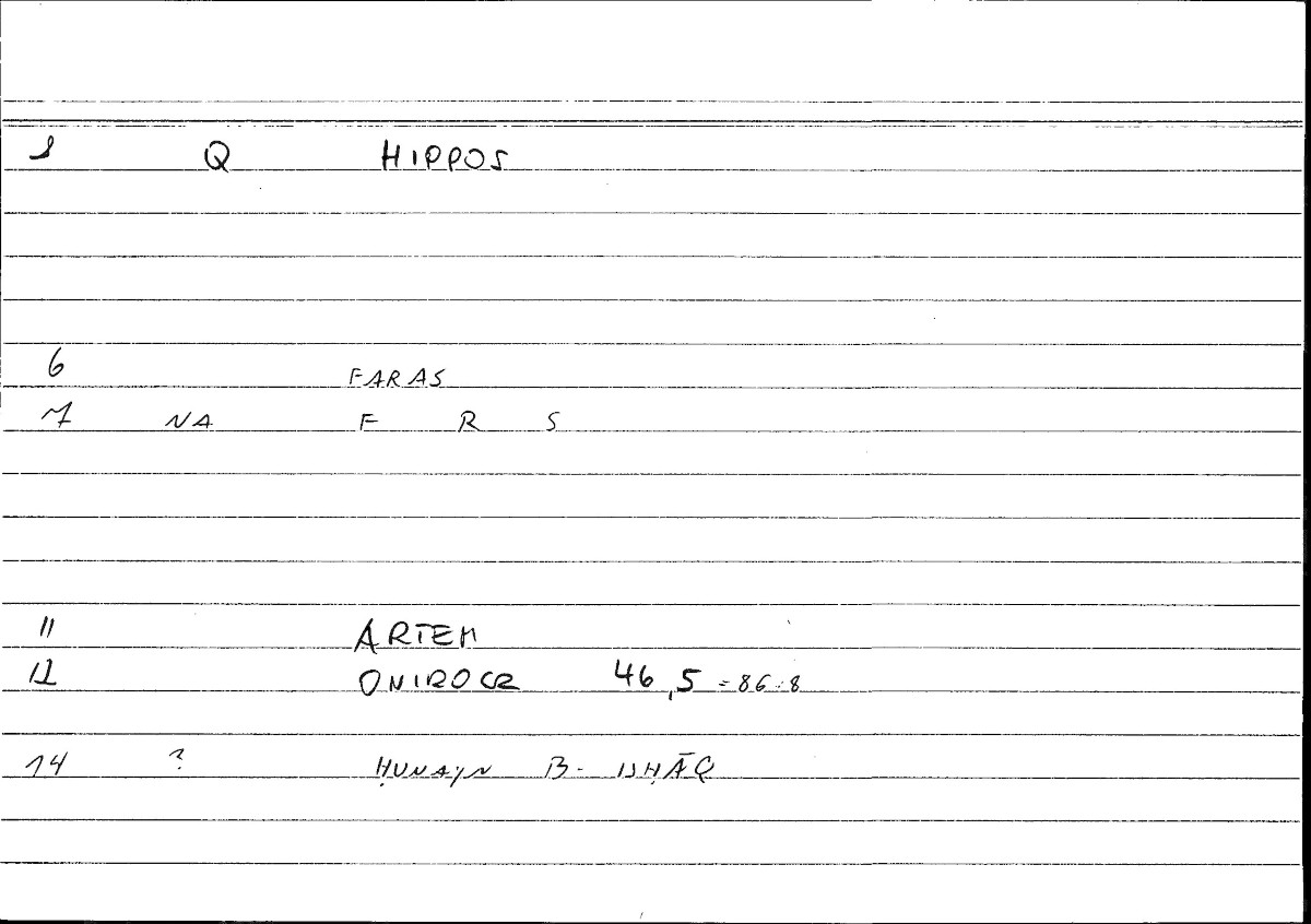 Filecard Artem.Onirocr.09120