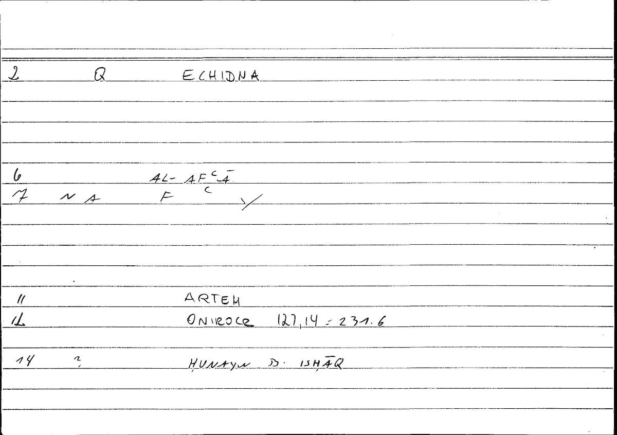 Filecard Artem.Onirocr.09360