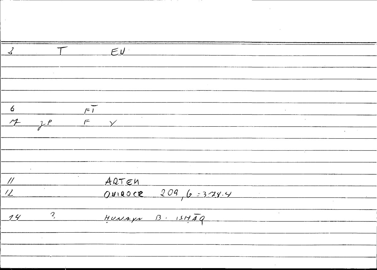 Filecard Artem.Onirocr.09501