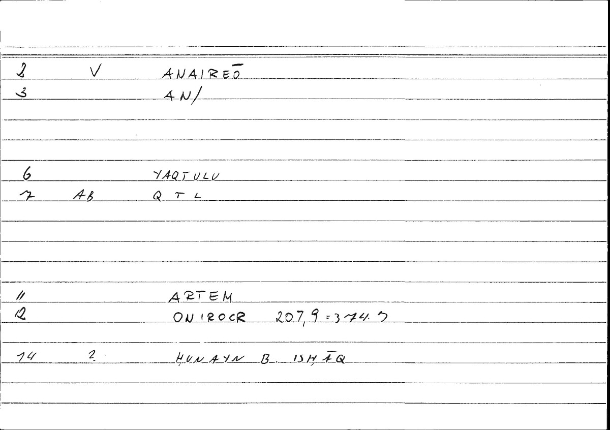 Filecard Artem.Onirocr.09670