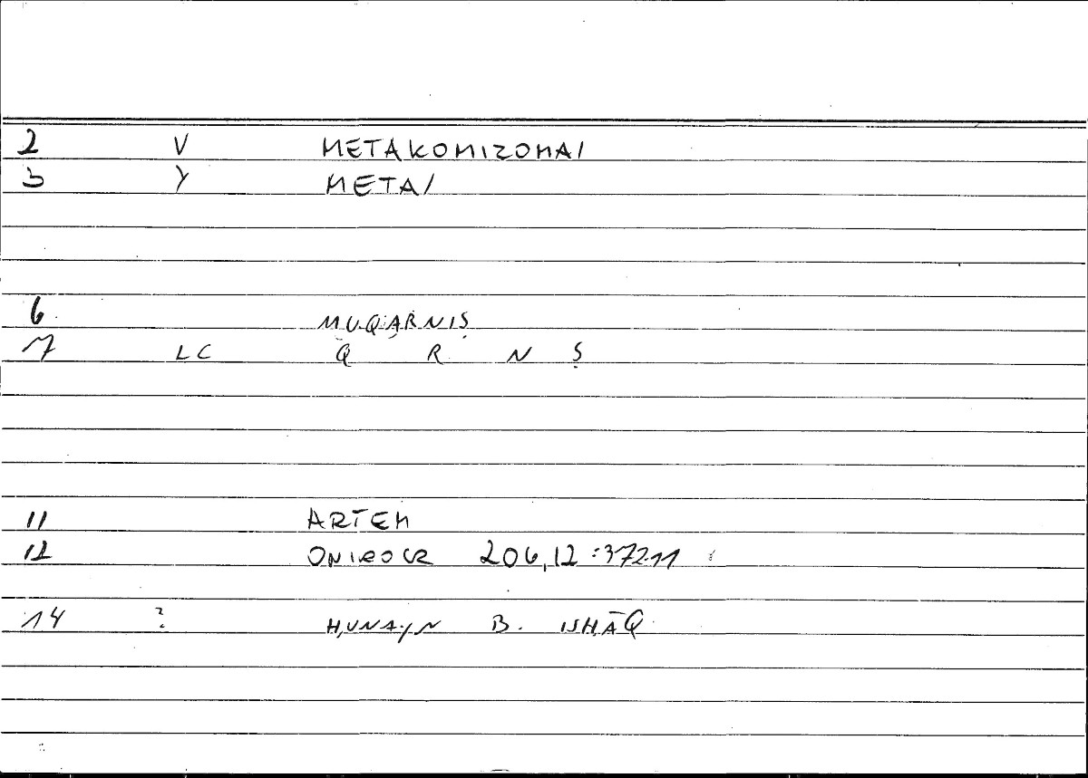 Filecard Artem.Onirocr.09881