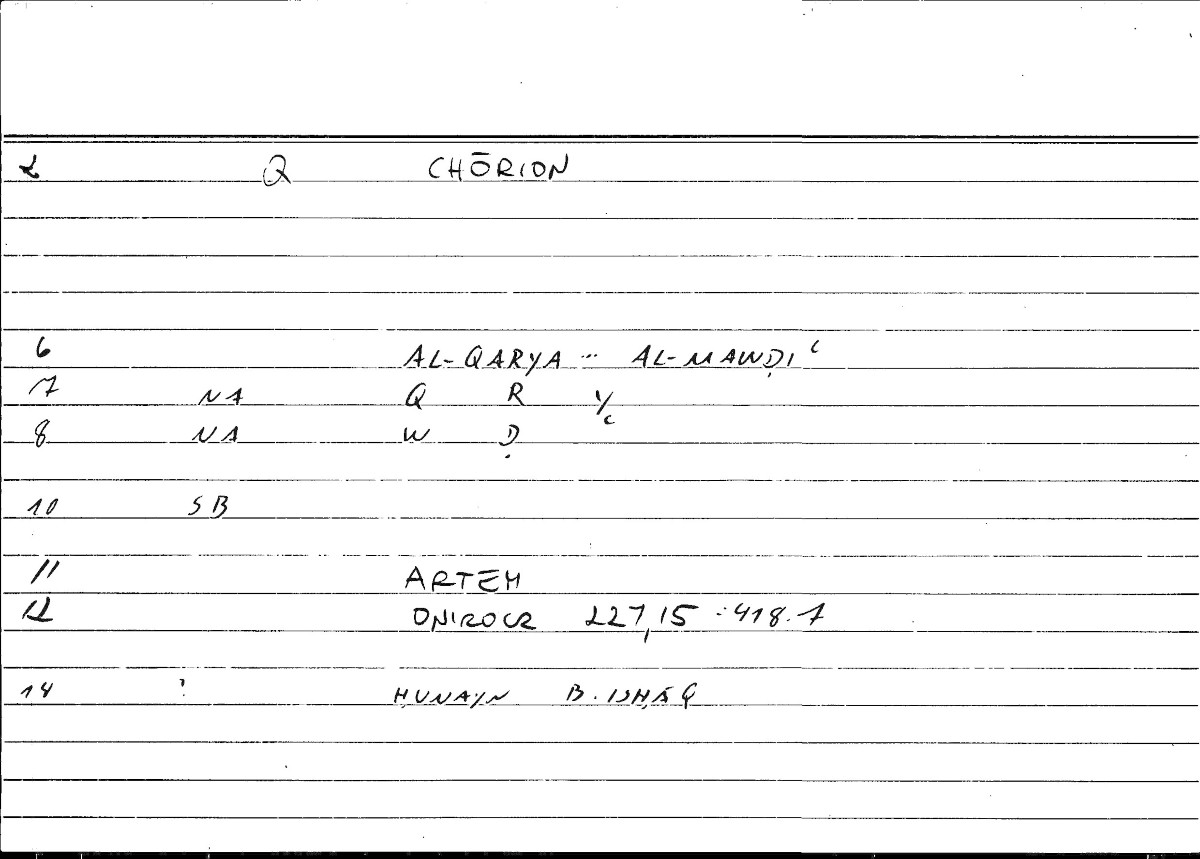 Filecard Artem.Onirocr.09883