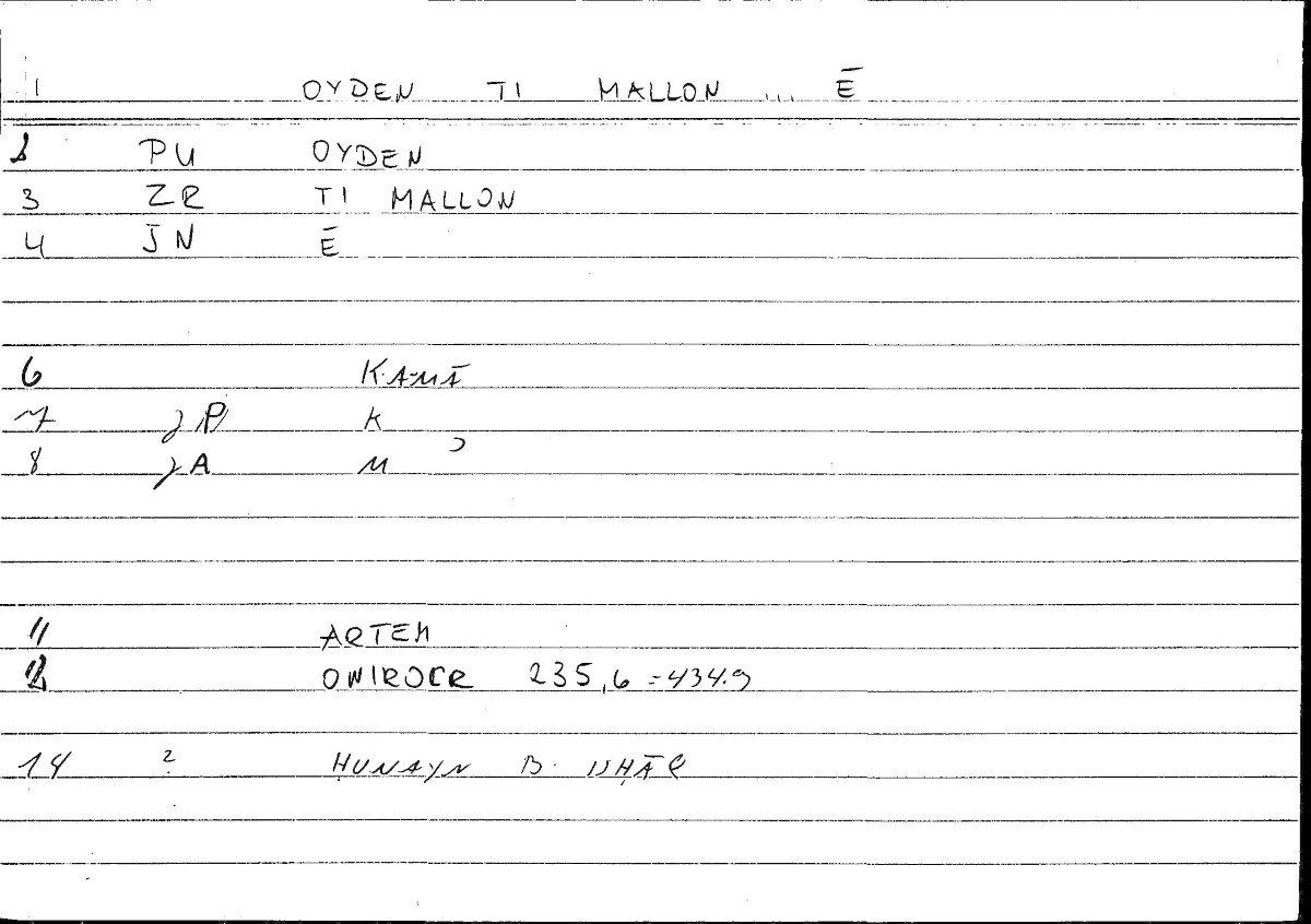 Filecard Artem.Onirocr.10507