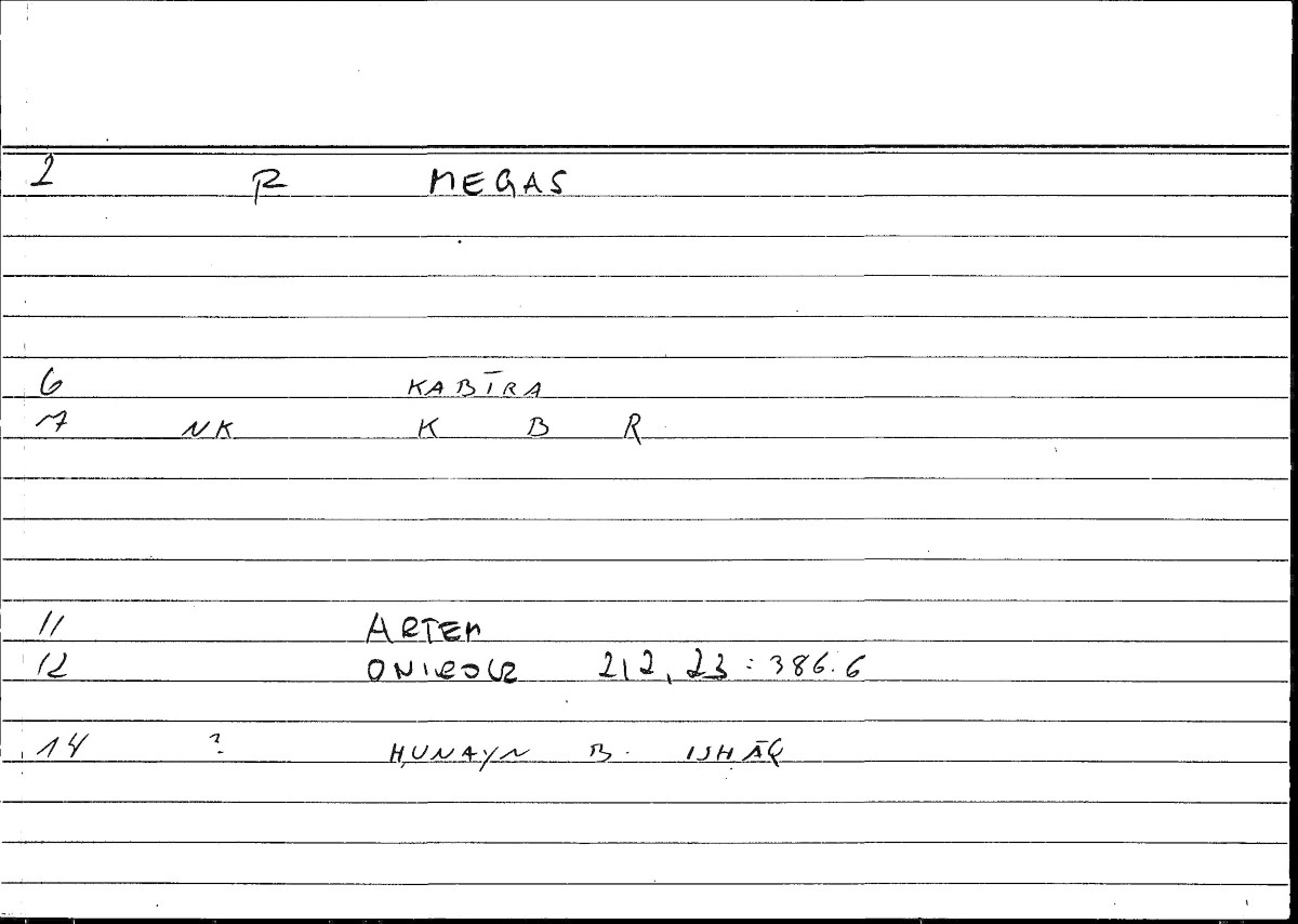 Filecard Artem.Onirocr.10567