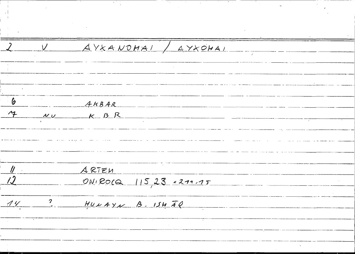 Filecard Artem.Onirocr.10577