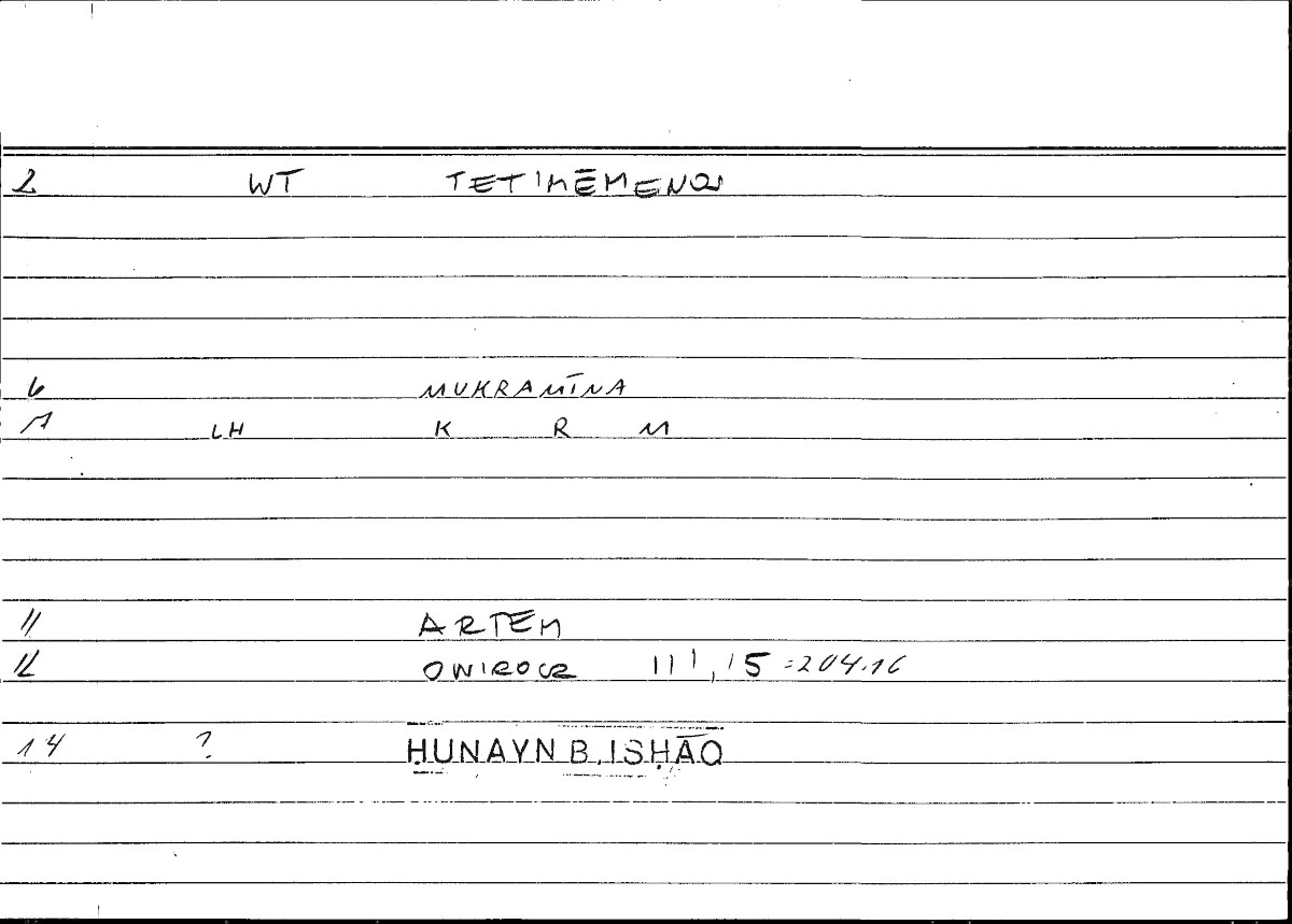 Filecard Artem.Onirocr.10762