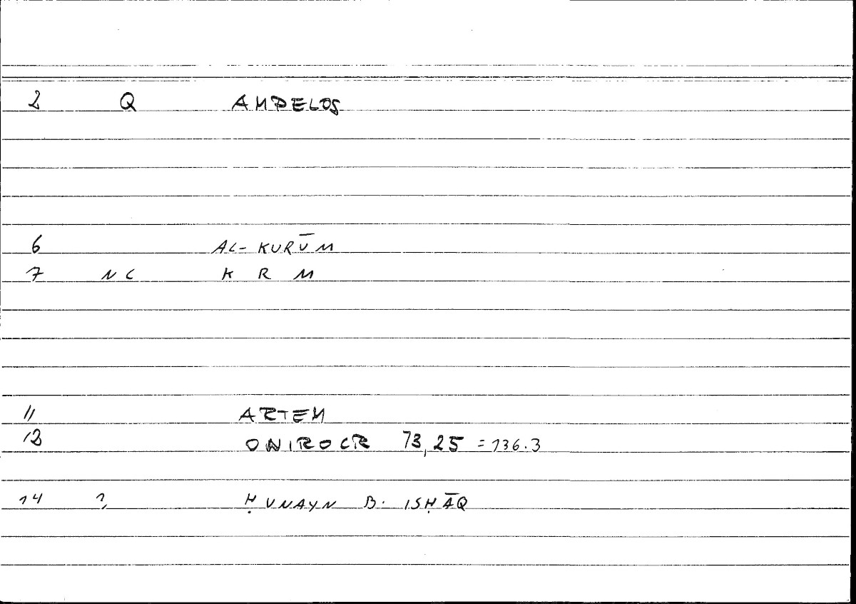 Filecard Artem.Onirocr.10775