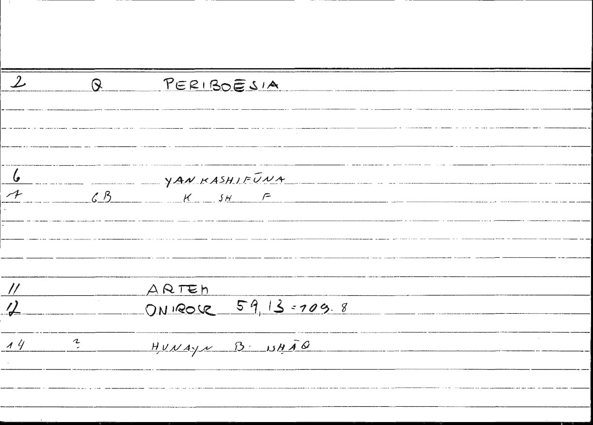 Filecard Artem.Onirocr.10815