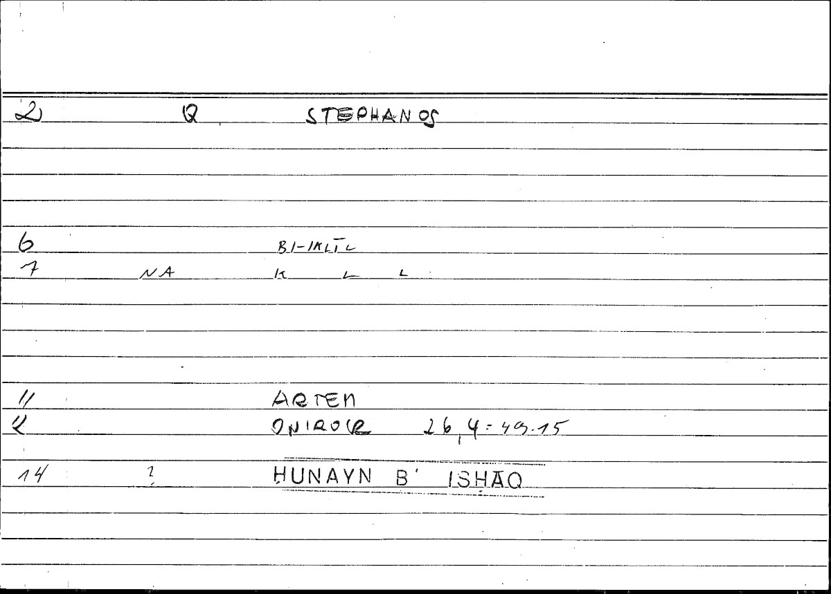 Filecard Artem.Onirocr.10836