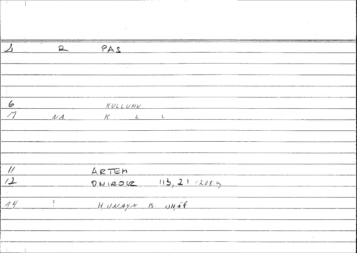 Filecard Artem.Onirocr.10853