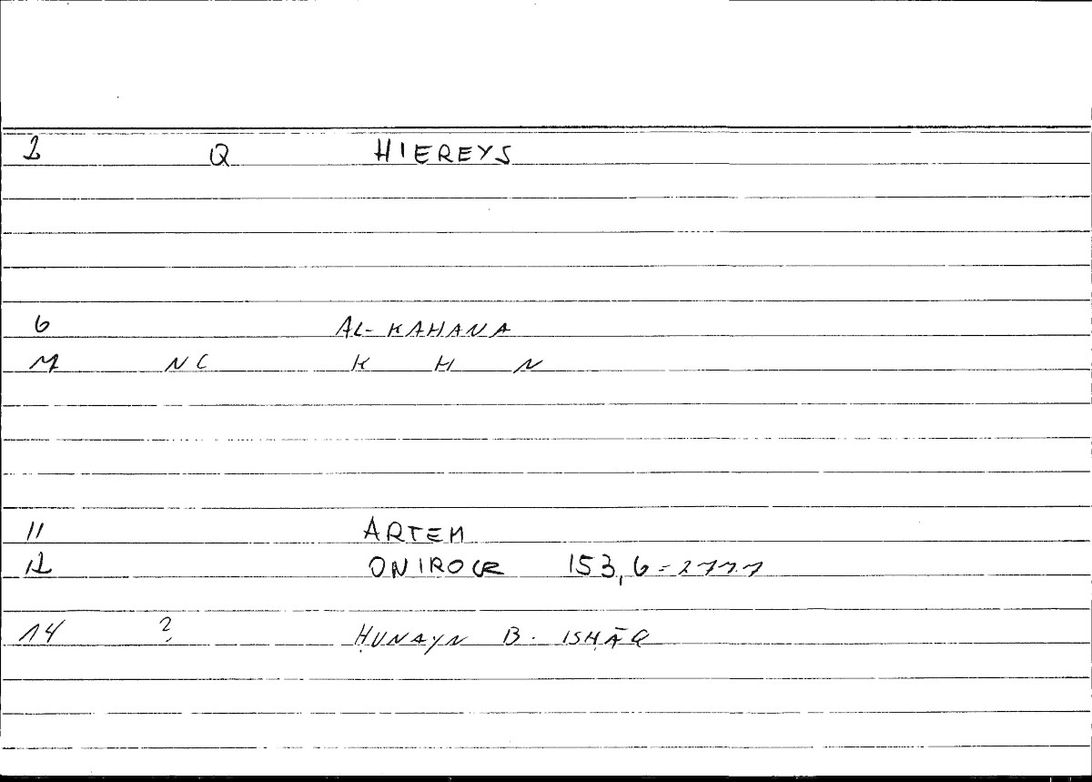 Filecard Artem.Onirocr.10958