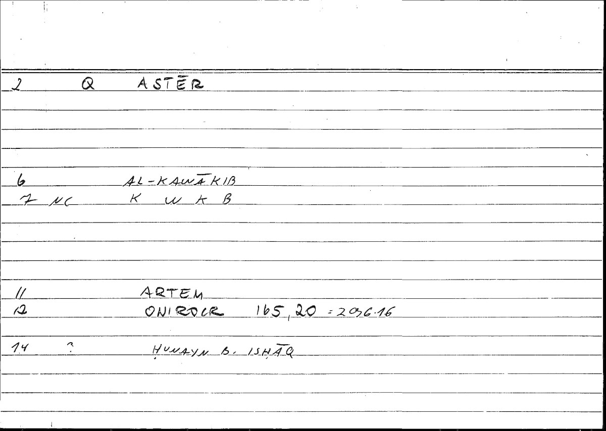 Filecard Artem.Onirocr.10973