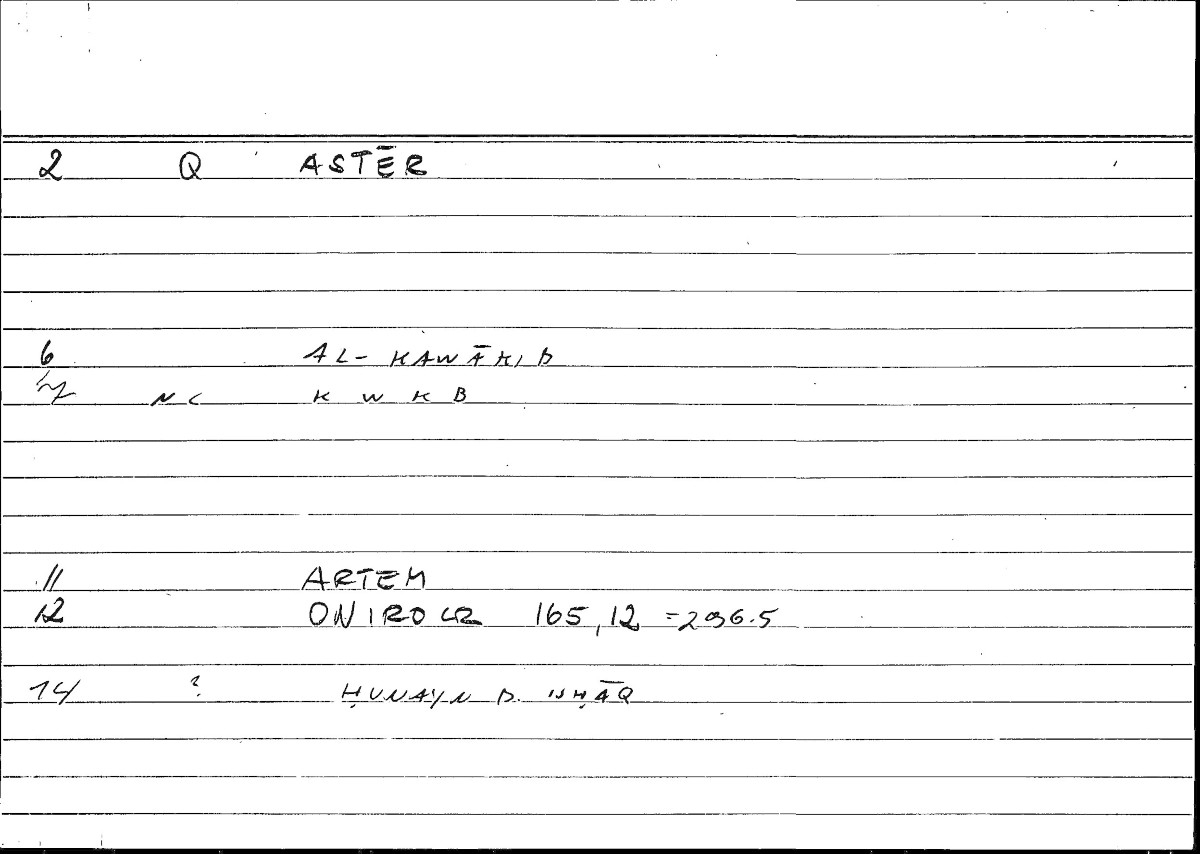 Filecard Artem.Onirocr.10976