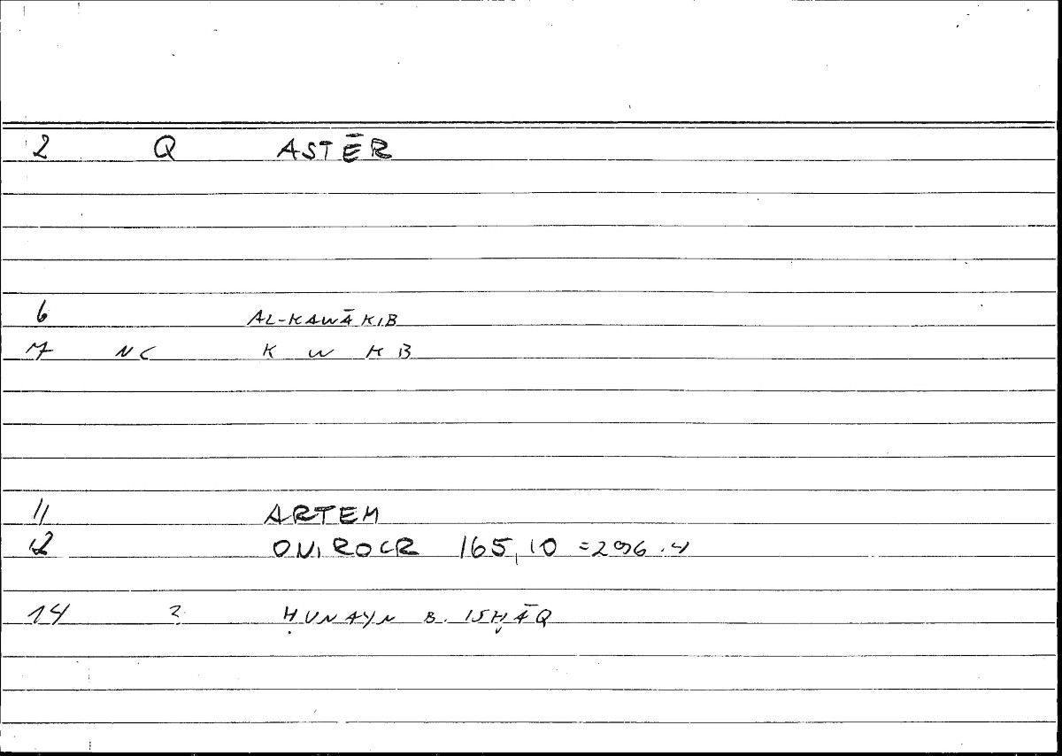 Filecard Artem.Onirocr.10977