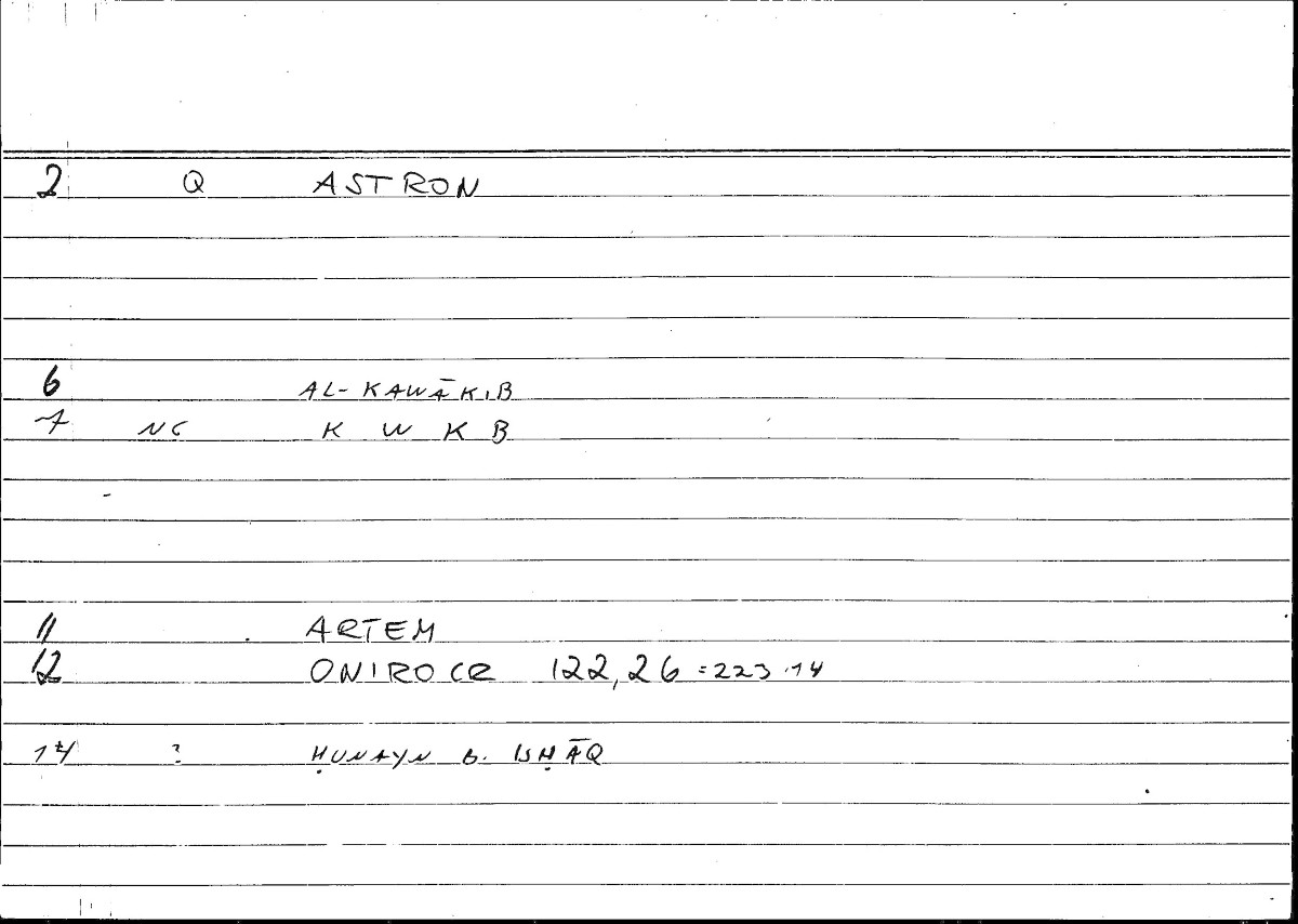 Filecard Artem.Onirocr.10986