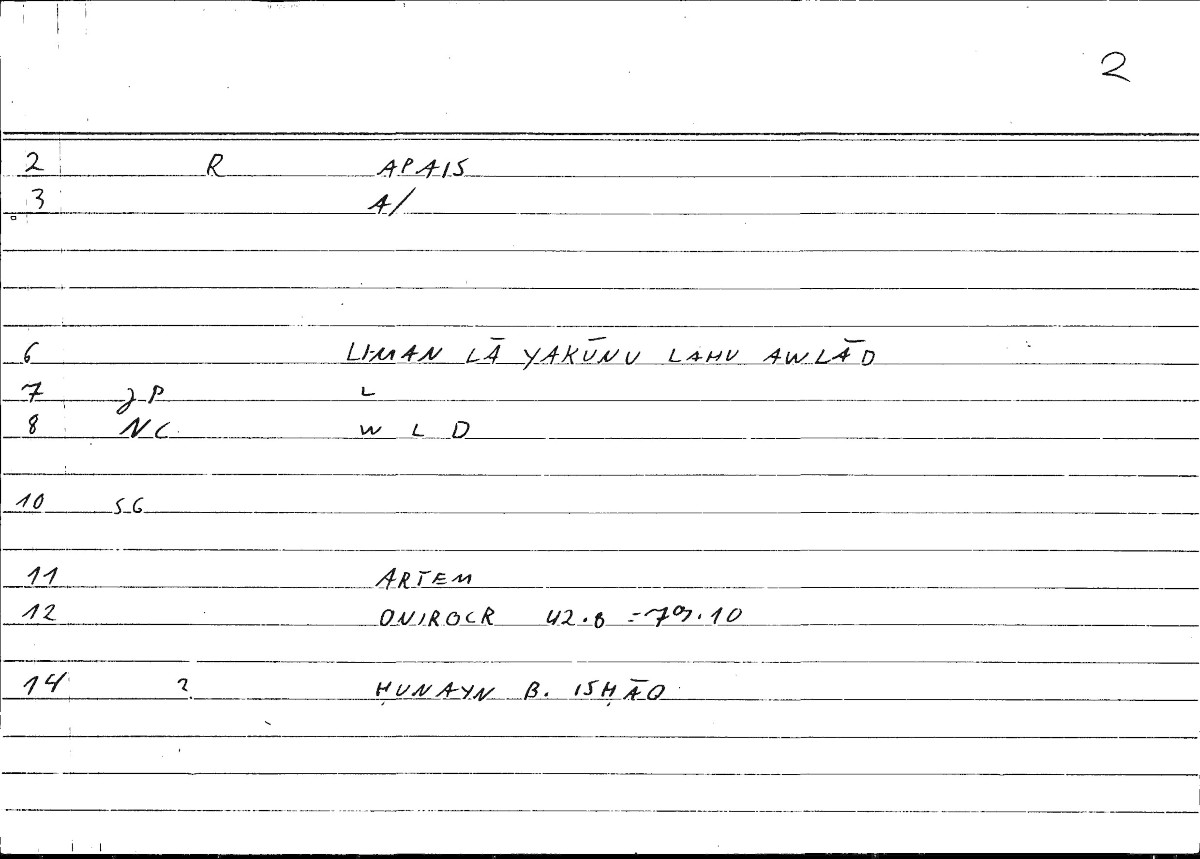Filecard Artem.Onirocr.10992