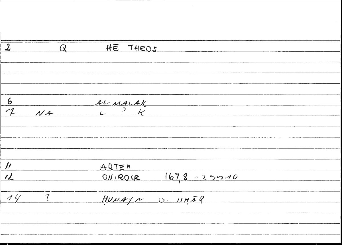 Filecard Artem.Onirocr.11264