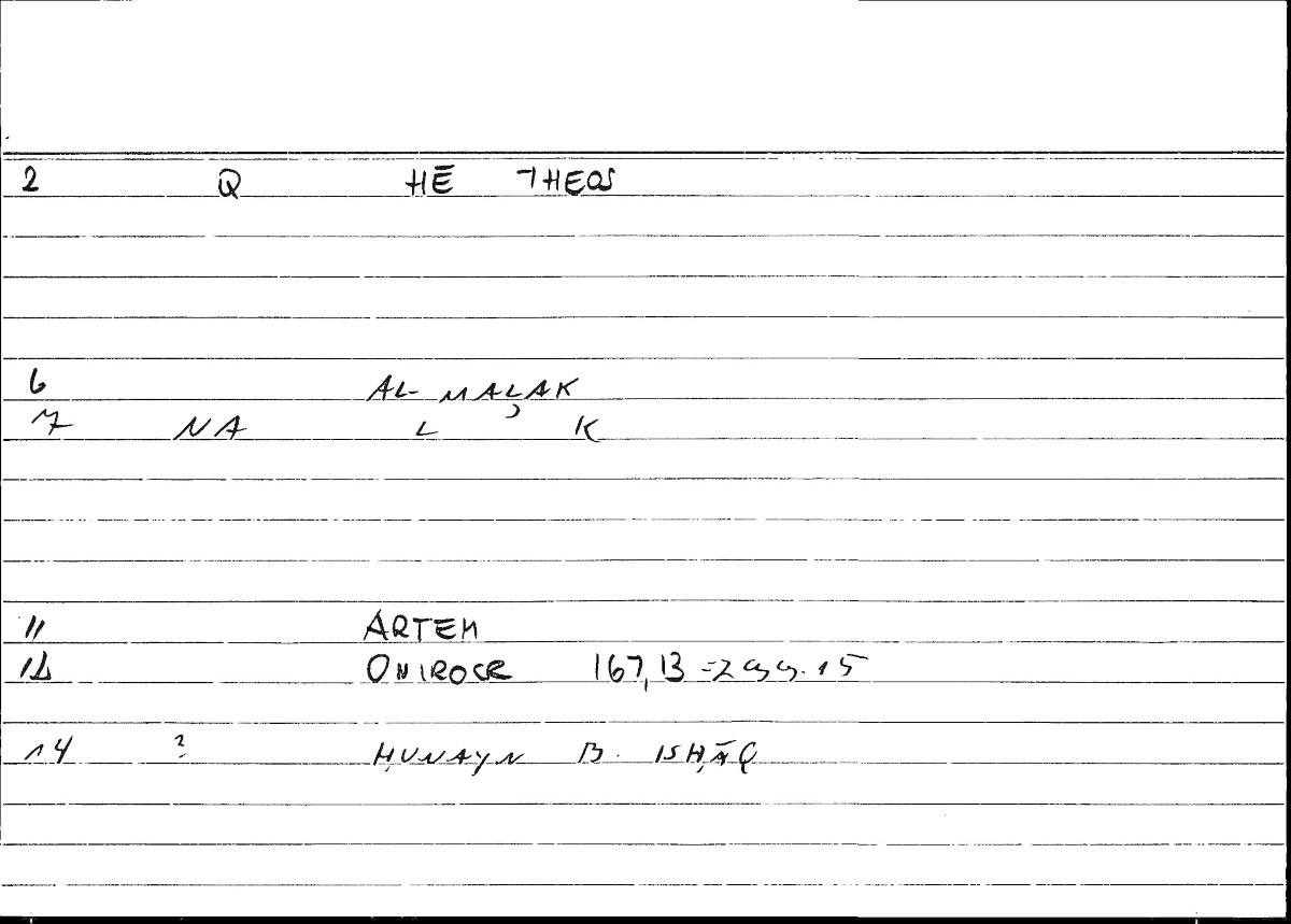 Filecard Artem.Onirocr.11265
