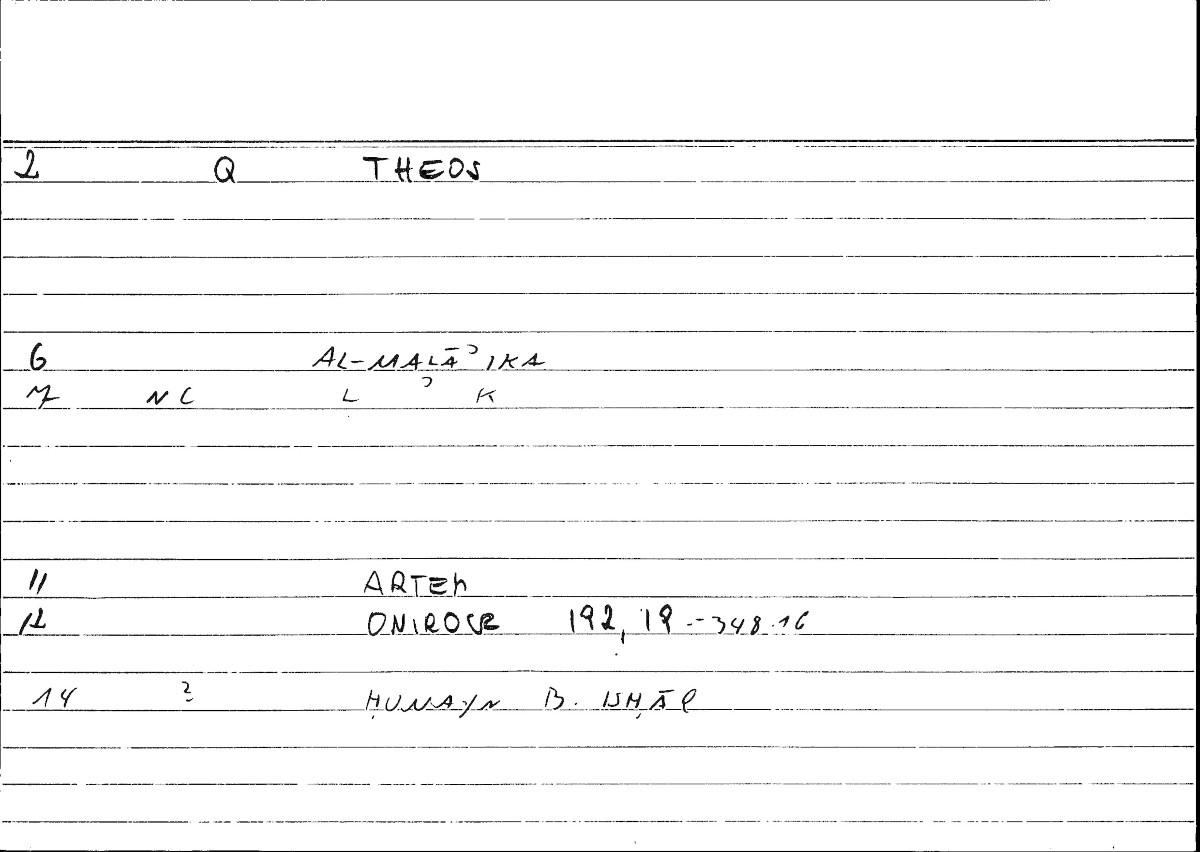 Filecard Artem.Onirocr.11268