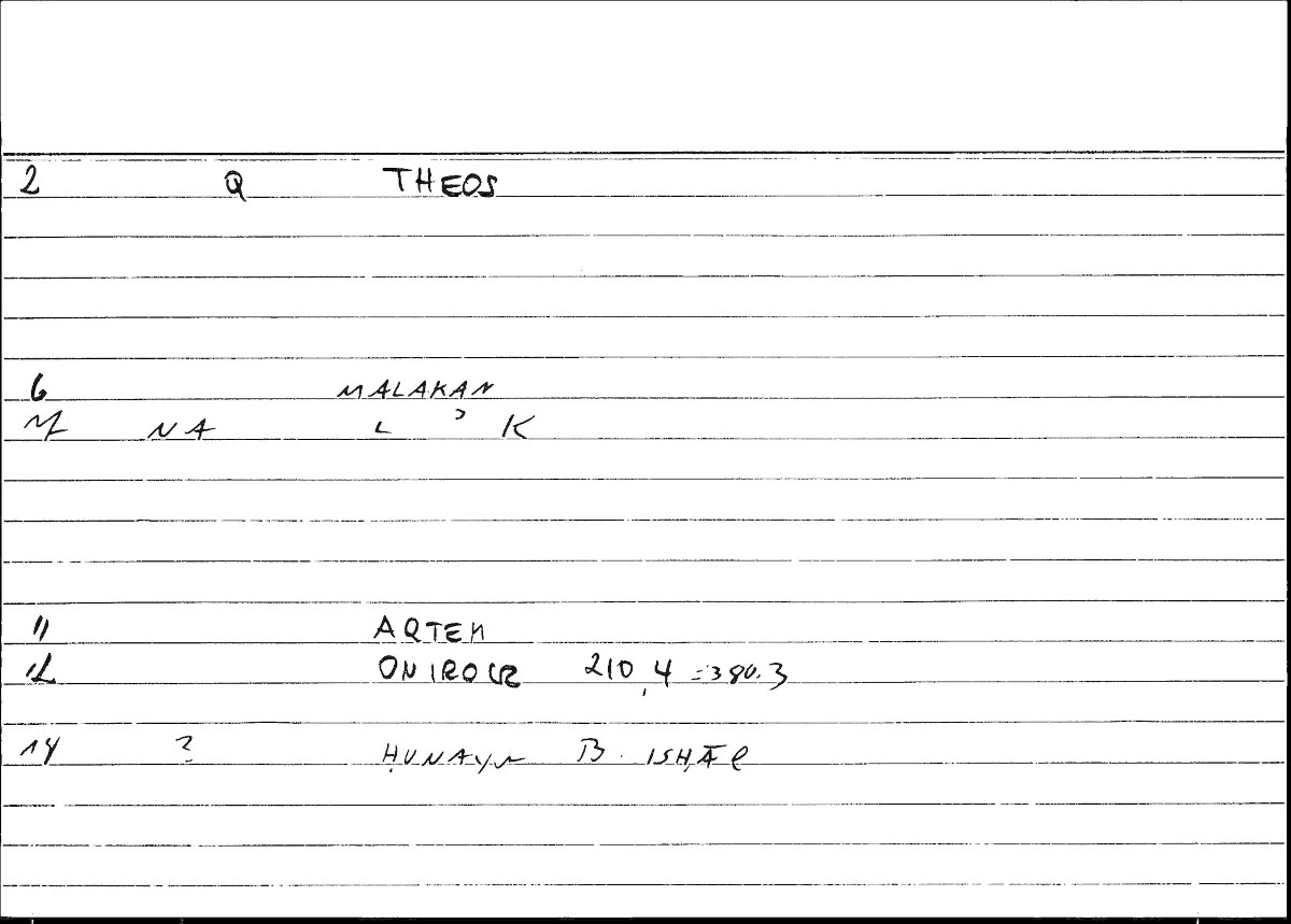 Filecard Artem.Onirocr.11278