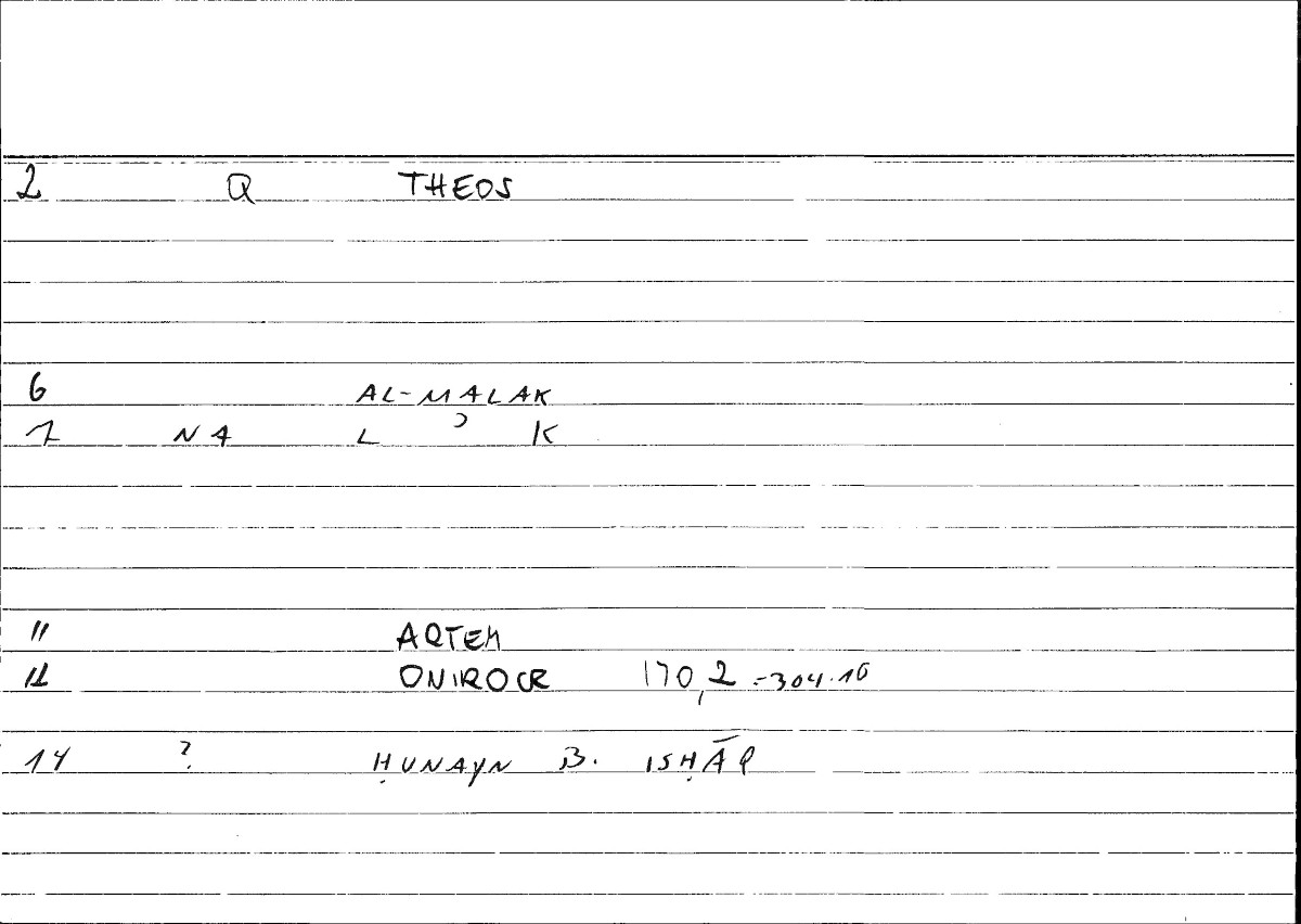 Filecard Artem.Onirocr.11323