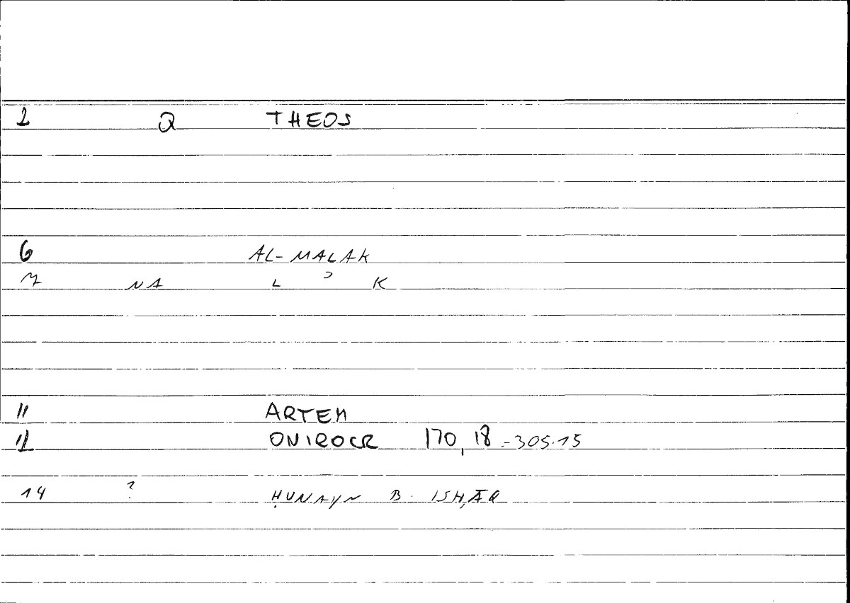 Filecard Artem.Onirocr.11327