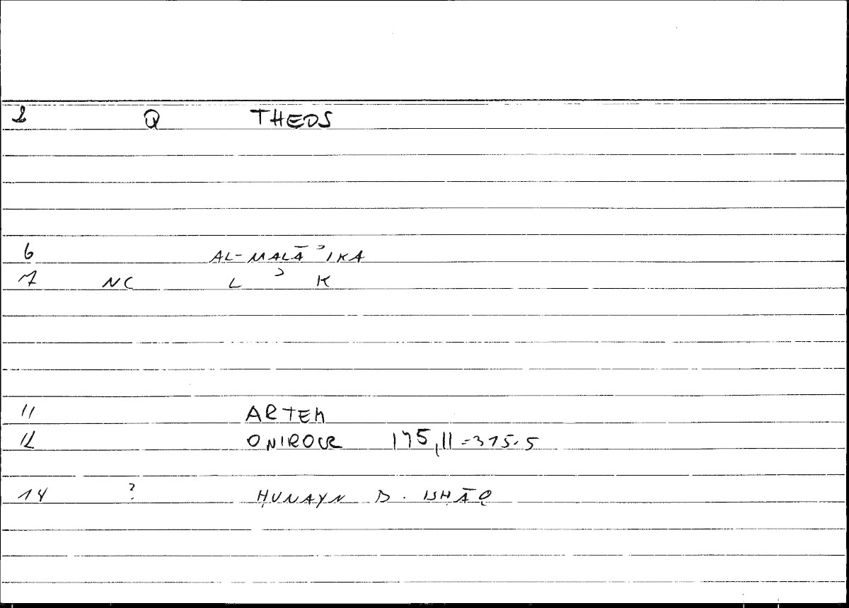 Filecard Artem.Onirocr.11332