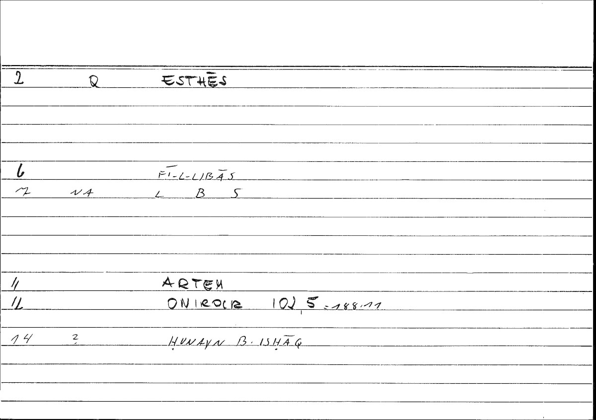 Filecard Artem.Onirocr.11348